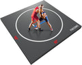 10' X 10' /10' X 6.5' Wrestling Mat for Home Black Jiu Jitsu Wrestling Mats Durable Judo Mats for BJJ MMA Training Roll-Up Design Wrestling Mat for Grappling Martial Art Boxing Judo